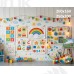 Tło fotograficzne „Kolorowa sala zabaw – edukacyjne ABC i liczby” | 4075